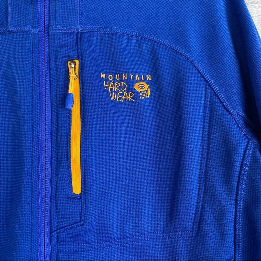 MOUNTAIN Hardware Zip Up Fleece Royal Blue Outdoor Hiking, rugged men's Size M - Picture 4 of 13